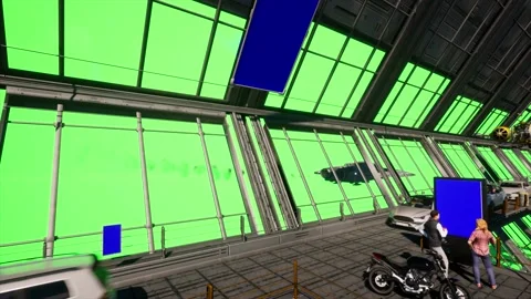 Sci-Fi Scenes Mock Up, 3D Models Animation 2 Stock Footage 226753624