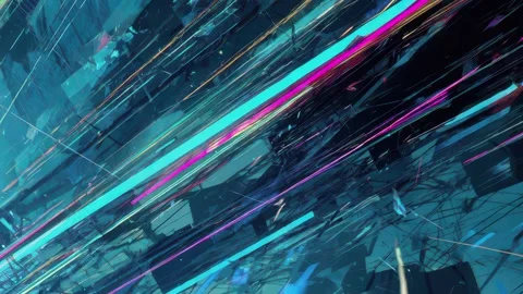 Sci-fi screen system for cinematic UI motion Stock Footage 309543448