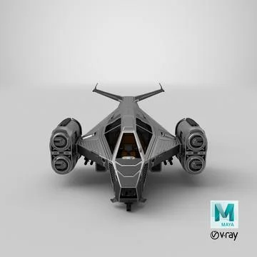 3D Model: Sci-fi Spacefighter Concept #90872499 | Pond5