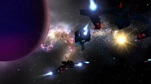 Sci-fi spaceship Stock Footage 25613480