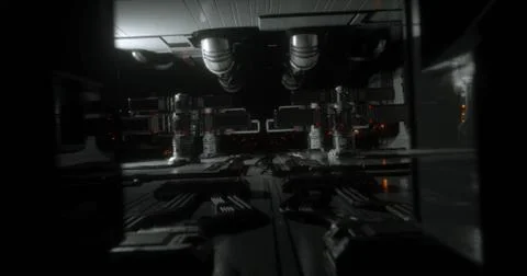 Sci-fi spaceship Stock Illustration