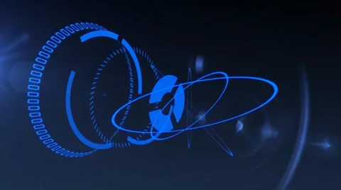 Sci Fi speaker with animation and sound Stock Footage 34333854