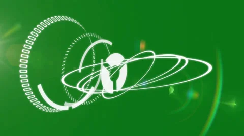 Sci Fi speaker animation - green screen Stock Footage 33646784