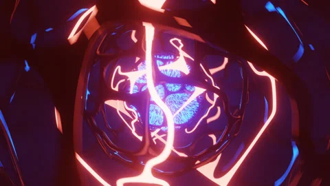 Sci-Fi Sphera Background Loop Animation Video stock 241515456