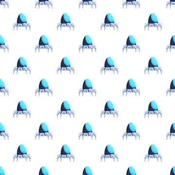 Sci fi spider robot futuristic technology pattern イラスト素材