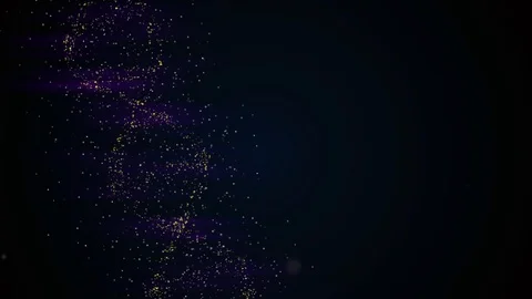 Sci-fi style. Rotating neon dna chain under the influence of fluorescent Stock Footage 122271194