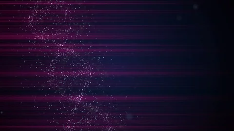 Sci-fi style. Rotating neon dna chain under the influence of fluorescent Stock Footage 122271786