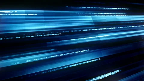 Sci-fi surface texture with abstract program code and energy rays motion. Stock Footage 132137116