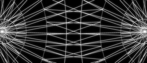 Sci-fi synthwave 80's style illustration of a 3D wireframe meshon Stock Footage 156520855