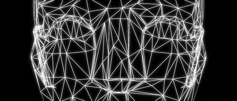 Sci-fi synthwave 80's style illustration of a 3D wireframe meshon Stock Footage 156521127