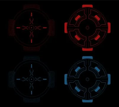 Sci fi target Stock Illustration