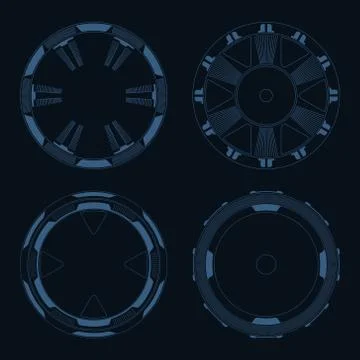 Sci fi target イラスト素材