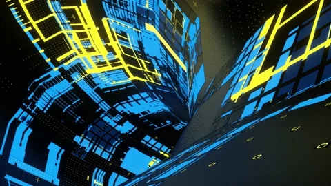 Sci Fi tech loop background 4K Stock Footage 151557371