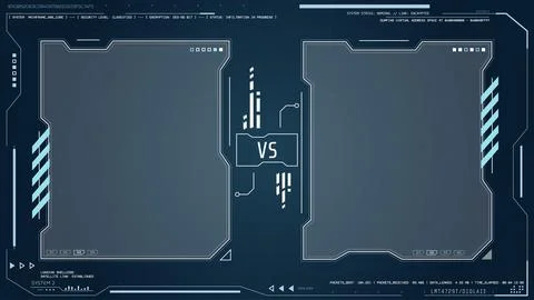 Sci-fi tech versus overlay Stock Illustration