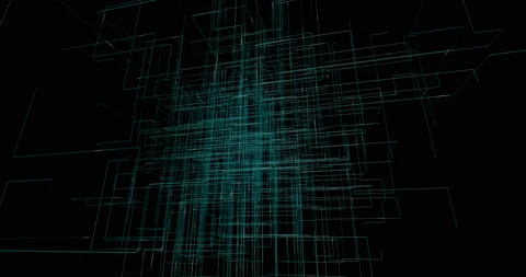 Sci-fi Technical Display (2160p 23.976) Video stock 136859582