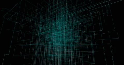 Sci-fi Technical Display (2160p 29.97) Stock Footage 136861335