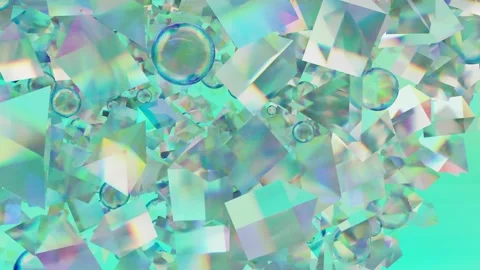 Sci fi technology background, Abstract pyramid pattern, 3d solid geometry, Video stock 234659611