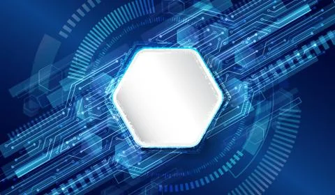 Sci fi technology background. Futuristic circuit design innovation concept. Stock Illustration