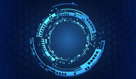 Sci fi technology background. Futuristic circuit design innovation concept. Stock Illustration