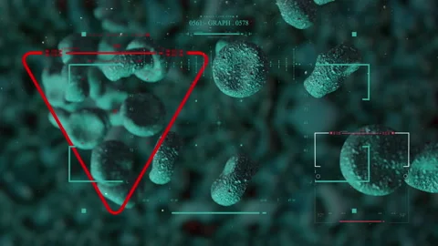 Sci Fi Technology HUD Elements Stock Footage 284604813