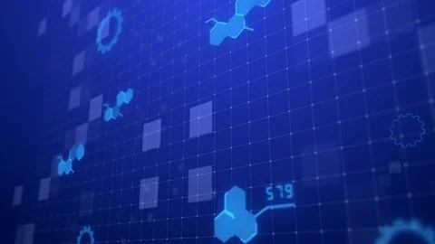 Sci Fi Technology motion graphic background Suitable for Application, Desktop, B Stock Footage 91882301