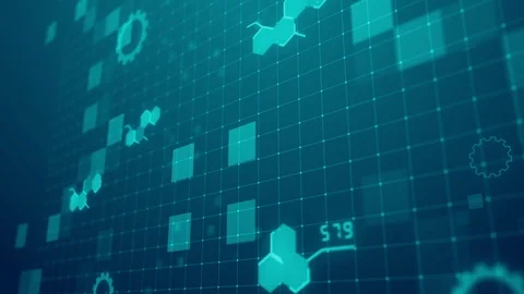 Sci Fi Technology motion graphic background Suitable for Application, Desktop, B Stock Footage 91882321