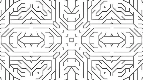 Sci-fi theme. Abstract black wireframe on white bg. Ai geometric pattern of Illustrazione stock