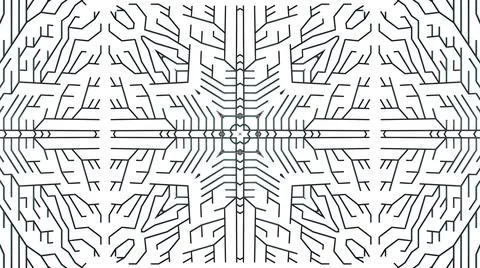 Sci-fi theme. Abstract black wireframe on white bg. Ai geometric pattern of イラスト素材