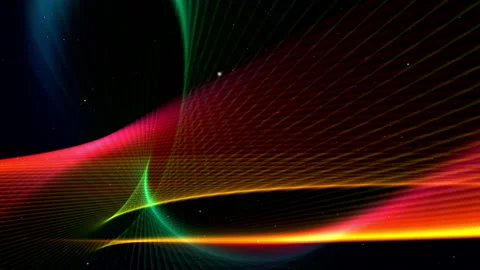 Sci-fi theme of microworld, nanotechnology or cosmic space. Stock Footage 142376504