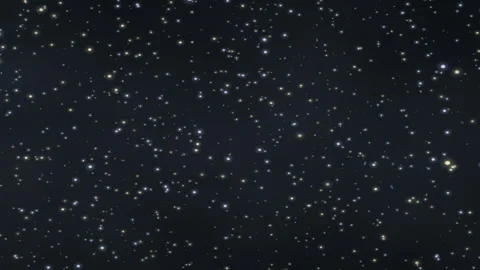 Sci-Fi Time Travel through Space Glowing Particle Field Stock Footage 333787135
