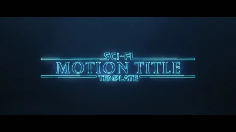Sci-Fi Title Stock After Effects