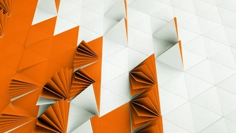 Sci Fi Triangles Animation Background 002 Stockbeeldmateriaal 104401785