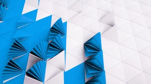 Sci Fi Triangles Animation Background 008 Видео 104401932