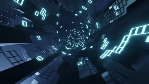 Sci-Fi Tunel Loop Stock Footage 168667721