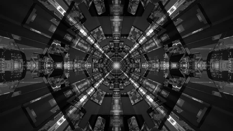 Sci-Fi Tunnel Background Stock Footage 94928855