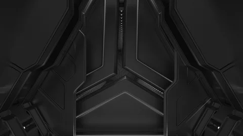 Sci-fi tunnel loop Stock Footage 98556899