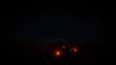 Sci Fi Vector Space Battle and Ground Plasma Shockwave Loop Stock Footage 345254314
