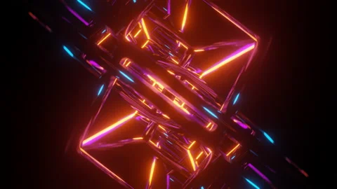 A sci-fi VJ seamless loop background wit... | Stock Video | Pond5