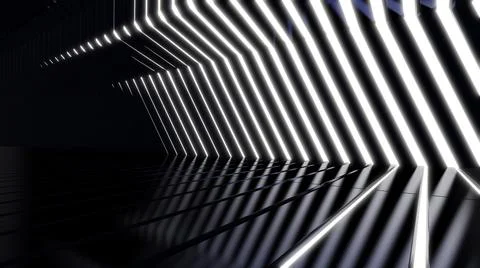 Sci Fi Wall Light Tunnel 스톡 일러스트