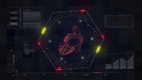 Sci Heart 03 動画素材 166509748