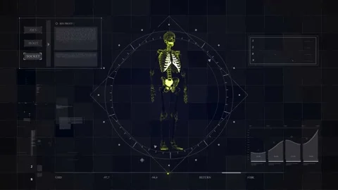 Sci Skeleton 03 Video stock 165899821
