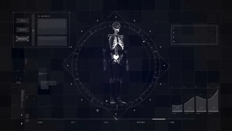 Sci Skeleton 05 Video stock 165903800