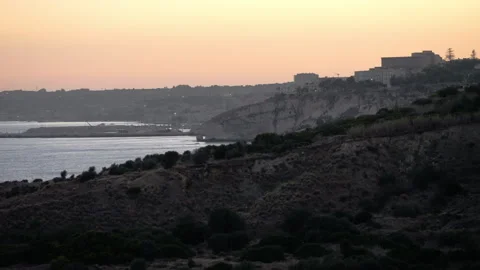 Sciacca at dusk Stock Footage 282431166