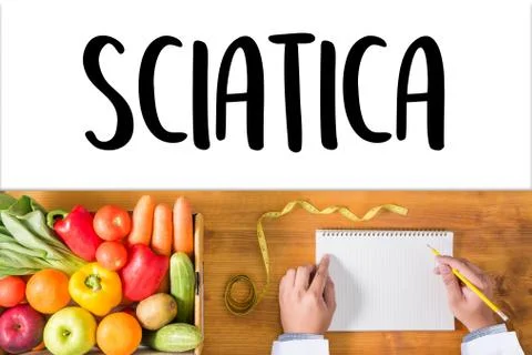 Sciatica doctor hand working Professional Medical Concept Stock Photos
