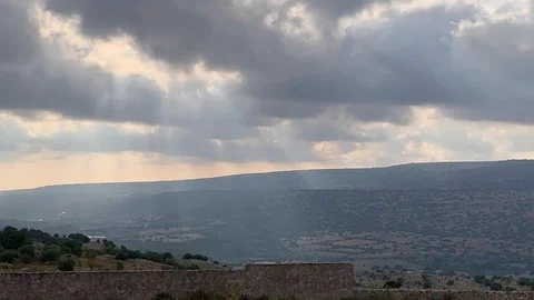 Scicli sun and cloud Stock Footage 116554792