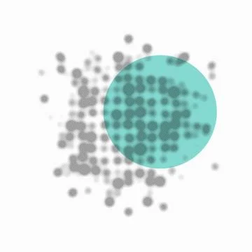 Science abstract background with blurred dots composition Stock Illustration