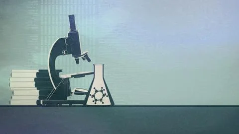 Science abstract background. Stock Illustration