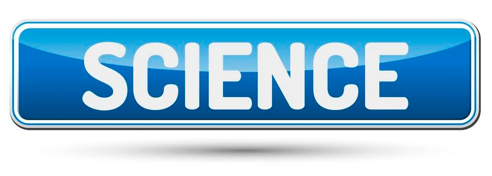 SCIENCE - Abstract beautiful button with text. Stock Illustration