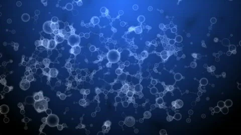 Science abstract blue Stock Footage
