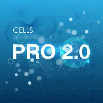 Science abstract vector background. Poster title vector illustration. Stock Illustration